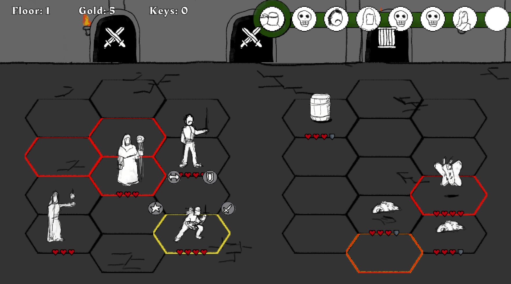 The split grid battlefield