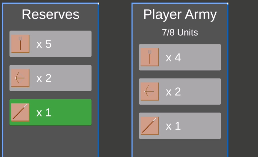 The old style of unit stacking